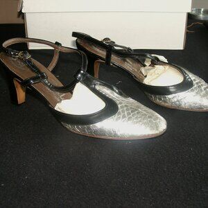 Vintage Hand Made Slingbacks,  Spain, 1960's